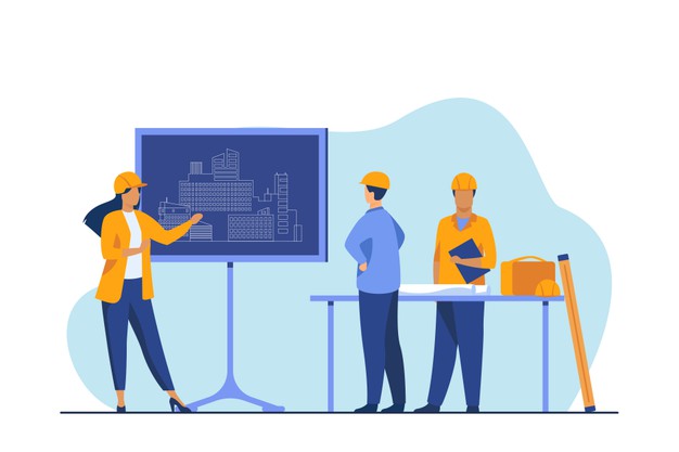 female-engineer-standing-near-chalkboard-explaining-project-draft-building-worker-flat-vector-illustration-construction-architecture_74855-8362